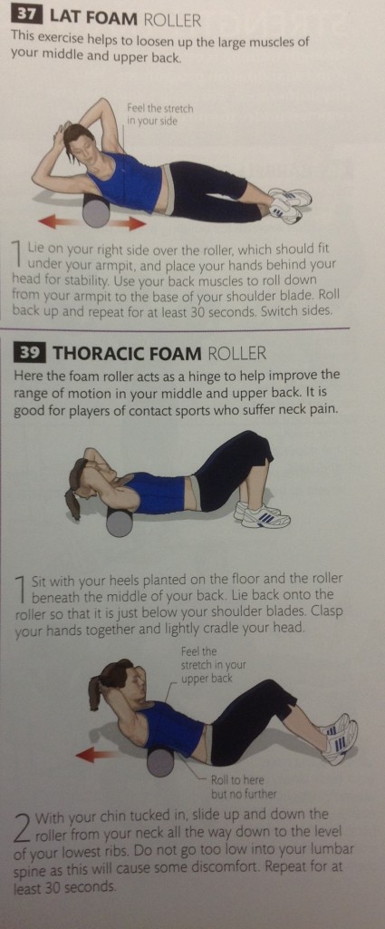 Lat and Thoracic foam roller